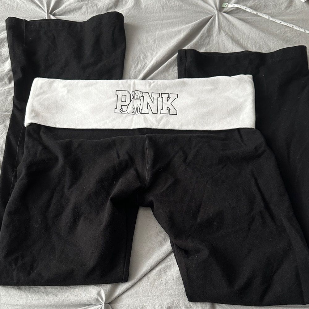 Pink boot cut yoga pants